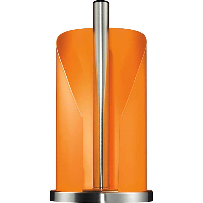 Wesco German Designed – Steel Paper Towel and Toilet Paper Holder, Orange